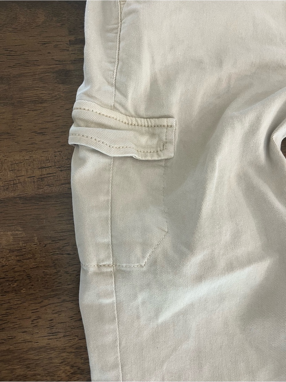 PAIGE Jolie Straight Leg Jogger Vintage Warm Sand Cotton Blend Womens Sz 24 - Picture 7 of 12